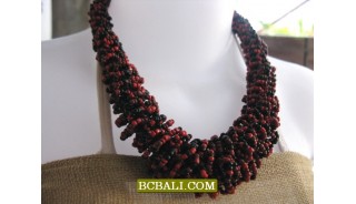 corn multi seed beaded necklaces short 